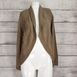 NEW Studio Works PS Open Cardigan Sweater Wool Brown $68